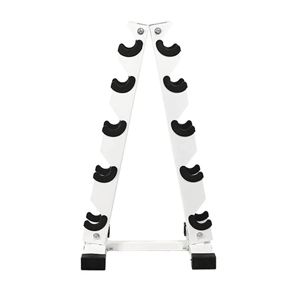 5 Tier A-Frame Dumbbell Rack, Solid Steel Dumbbell Holder Storage Stand, Dumbbells Free Weight Rack for Home Exercise