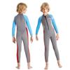 Boys Girls Wetsuit Set 2.5mm Long Sleeve Front Zip Thermal Wetsuit Swimsuits for Surfing Dive Snorkeling Water Sports view 4