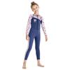 Boys Girls Wetsuit Set 2.5mm Long Sleeve Front Zip Thermal Wetsuit Swimsuits for Surfing Dive Snorkeling Water Sports view 4