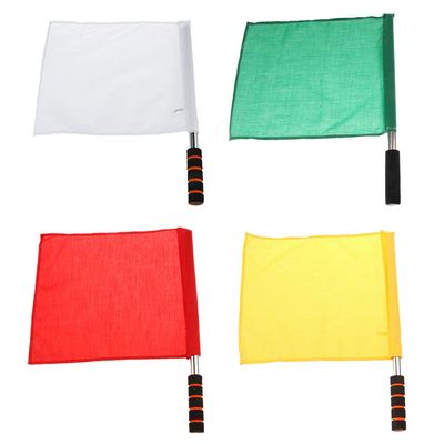 4pcs Referee Football Soccer Flag Athletic Competition Flag Track and Field Sports Training Flagcoding/574