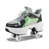 Roller Skate Shoes Unisex Shoes with Wheels That Pop Out 2-in-1 Skate Shoes & Sneakers Shoes That Turn Into Roller Skates Gift for Kids Boys Girls Men and Women view 1