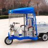 WYHBXD Electric Tricycle Frame Canopy,Sanbengzi CanvasAwning,Equipped with Safety Warning Strips for Easy Entry and Exit (Color : Blue, Size : 90-95cm/35-37in) view 1