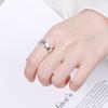 WCB1FPu S925 Silver Rings Women's Personality Rings Vintage Adjustable Crow's Feet Rings Sterling Silver Personality Rings view 2