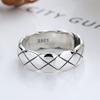 WCB1FPu S925 Silver Rings Women's Personality Rings Vintage Adjustable Crow's Feet Rings Sterling Silver Personality Rings view 4