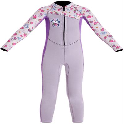 Boys Girls Wetsuit Set 2.5mm Long Sleeve Front Zip Thermal Wetsuit Swimsuits for Surfing Dive Snorkeling Water Sports