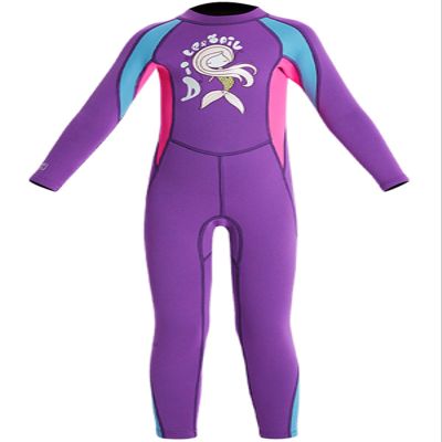 Boys Girls Wetsuit Set 2.5mm Long Sleeve Front Zip Thermal Wetsuit Swimsuits for Surfing Dive Snorkeling Water Sports