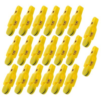 DUERDU 20 Pack Heavy Tension Snap Release Clip for Weight, Planer Board, Kite, Offshore Fishing Equipment Accessories, Color Optionalcoding/156 (Color : Yellow)