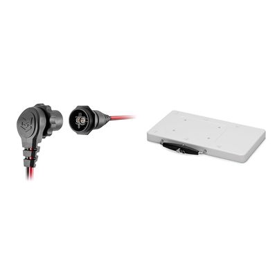 Minn Kota 1865120 MKR-28 Trolling Motor Plug and Receptacle & 1854017 Quick Release Bracket/RTA-17 White