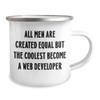 Funny 12oz Camping Mug: Coolest Become a Web Developer - Unique Birthday Unique Gifts from Friends view 2