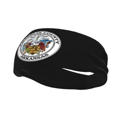 Franklin County, Arkansas Official Seal Headbands for Women Men Breathable Sports Headband Outdoor Interior Sports Wicking Hair Ties Leisure Hair Bands