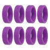 PATIKIL Luggage Wheels Covers, 8Pcs Luggage Wheel Protector Covers Silicone Suitcase Wheel Covers for Suitcase Most 8-Spinner Wheels Caster, Purple view 1