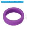 PATIKIL Luggage Wheels Covers, 8Pcs Luggage Wheel Protector Covers Silicone Suitcase Wheel Covers for Suitcase Most 8-Spinner Wheels Caster, Purple view 2