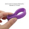 PATIKIL Luggage Wheels Covers, 8Pcs Luggage Wheel Protector Covers Silicone Suitcase Wheel Covers for Suitcase Most 8-Spinner Wheels Caster, Purple view 4