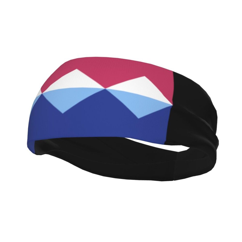 Flag of Sloan's Lake, Denver Headbands for Women Men Breathable Sports Headband Outdoor Interior Sports Wicking Hair Ties Leisure Hair Bands
