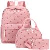 Bluboon School Backpack Teens Girls Boys Kids School Bags Bookbag with Lunch bag pencil pouch view 1