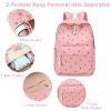 Bluboon School Backpack Teens Girls Boys Kids School Bags Bookbag with Lunch bag pencil pouch view 2