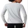 Pioneer Camp Women's UV Sun Protection SPF Shirt V Neck UPF 50+ Long Sleeve Workout Tops Quick Dry Rash Guard Hiking Running Light Grey view 2