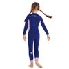 Boys Girls Wetsuit Set 2.5mm Long Sleeve Front Zip Thermal Wetsuit Swimsuits for Surfing Dive Snorkeling Water Sports view 4