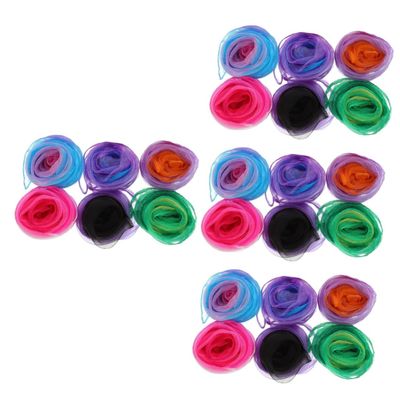 LIFKOME 24pcs Dance Scarves for Boys and Girls Juggling Props Random Colors for Performance and Play Bright and Cheerful Accessories for Young Performers