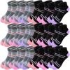Bemeol Girls Socks 18 Pairs Kids Ankle Socks for Girls Cotton Sports Low Cut Athletic Sock(7-10 Years) view 1