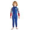 Boys Girls Wetsuit Set 2.5mm Long Sleeve Front Zip Thermal Wetsuit Swimsuits for Surfing Dive Snorkeling Water Sports view 4