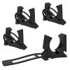 4 Pack Boat Hook Holder Replacement for SOF-LOC Gaff Hook Holder with Rubber Spring Strap, Marine Holder Clips Fits for Boat Hook, Paddle Holder, Oar Mounts, Boat Net, Gaff, Push Pole, Anchor Pole. view 1