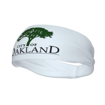 Logo of Oakland, California Headbands for Women Men Breathable Sports Headband Outdoor Interior Sports Wicking Hair Ties Leisure Hair Bands