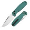 CJRB Prado Pocket Knife 3.76" AR-RPM9 Sand Polish Steel Blade G10 Handle Crossbar Lock Folding Pocket Knife for Men Outdoor Survival Camping and EDC, J1936 Aqua Green view 1