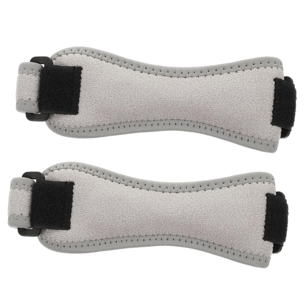 FOMIYES 2pcs Knee Pads Knee Joint Strap Knee Brace Running Knee Brace Patella Knee Belt Knee Brace for Men Patella Knee Strap Protective Belt Fitness Polyester Sports, 38X4.5X0.5CM, Grey