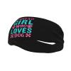 Just A Girl Who Loves Dog Headbands for Women Men Breathable Sports Headband Outdoor Interior Sports Wicking Hair Ties Leisure Hair Bands view 1