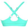 Balasami Womens Supportive Scoop Neck Sporty Swimsuit Cross Spaghetti Strap Bathing Suit Bikini Top Mint, Small view 4