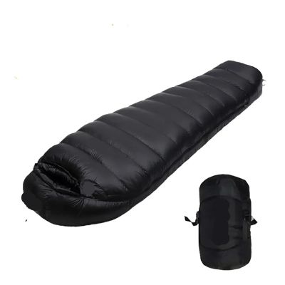 BINGLEI Sleeping Bag Winter Sleeping Bag Down Outdoor Camping Portable Comforter Compression Thermal Goose Down for Trekking Military Light Heated Lightweight (Color : 1 Duck Down 800g)