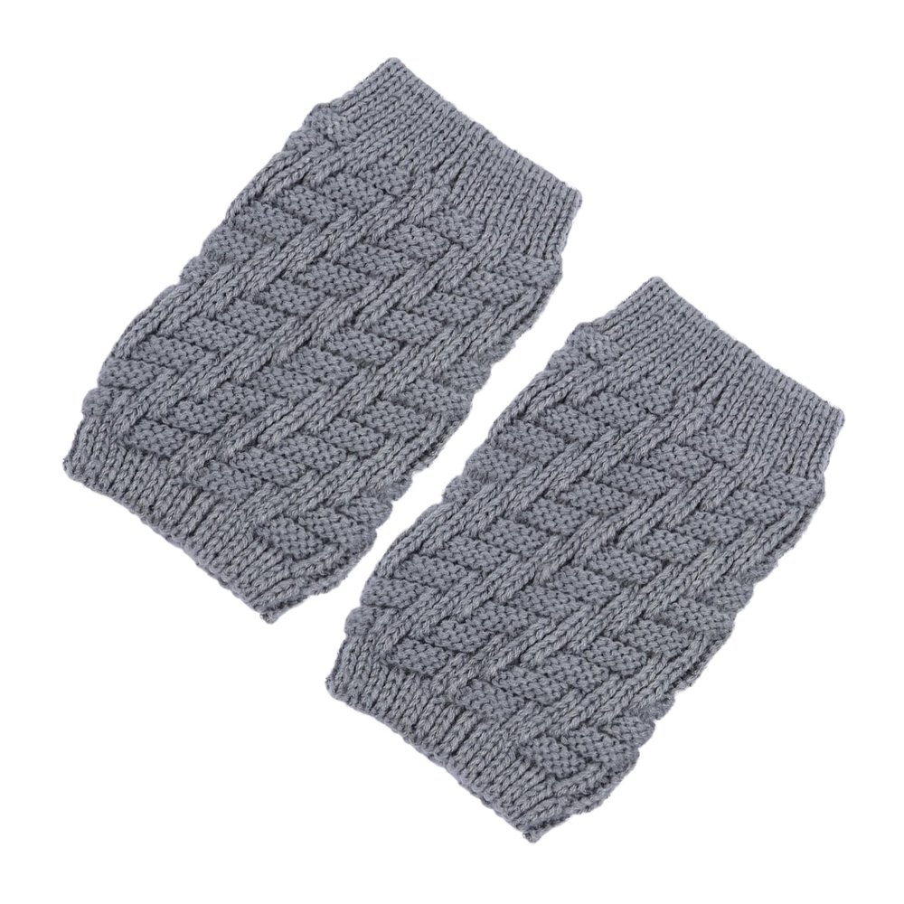 FOMIYES 1pair Warm Knee Sleeve Geometric Pattern Knit Leg Support for Outdoor Use for Home Decor and Injury Protection Lightweight and Tear-resistant Design