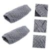 FOMIYES 1pair Warm Knee Sleeve Geometric Pattern Knit Leg Support for Outdoor Use for Home Decor and Injury Protection Lightweight and Tear-resistant Design view 3
