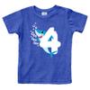 4th Birthday Shirt boy Shark Four Year Old Toddler Tshirt 4 Years t Boys tee Fourth Bday Outfit (US, Age, 5 Years, Charcoal Blue) view 1