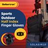 Seibertron S.O.L.A.G-HI 2.0 Half Index Finger Tactical Gloves - Water Resistant Impact Gloves for Airsoft, Hunting, and Hiking Black XS view 2