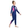 Boys Girls Wetsuit Set 2.5mm Long Sleeve Front Zip Thermal Wetsuit Swimsuits for Surfing Dive Snorkeling Water Sports view 2