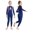 Boys Girls Wetsuit Set 2.5mm Long Sleeve Front Zip Thermal Wetsuit Swimsuits for Surfing Dive Snorkeling Water Sports view 4