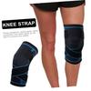 FOMIYES Sports Compression Knee Sleeve with Straps for Running Cycling and Outdoor Activities Breathable Design for Men and Women Sky Blue view 4