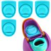 4pcs Replacement Stopper Compatible with Owala FreeSip 24oz 32oz, Water Bottle Top Lid Gasket for Owala 19/24/32/40oz Seal Bottle Cap Mouth Stopper Part Silicone Plug Accessories BPA-Free (Cyan) view 1