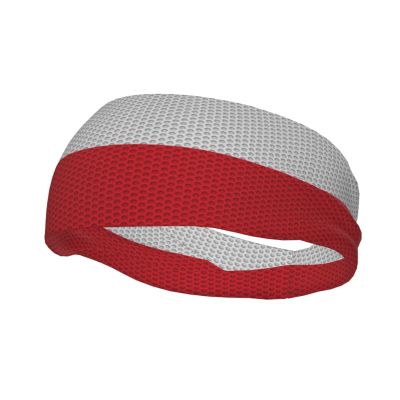 Flag of Poland Headbands for Women Men Breathable Sports Headband Outdoor Interior Sports Wicking Hair Ties Leisure Hair Bands