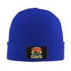 I Hate Pulling Out Funny Camper RV Camping Trailer Beanie Hat Women Warm Hats Men Knit Skull Cap Knitted Hat Blue view 1