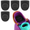 4pcs Replacement Stopper Compatible with Owala FreeSip 24oz 32oz, Water Bottle Top Lid Gasket for Owala 19/24/32/40oz Seal Bottle Cap Mouth Stopper Part Silicone Plug Accessories BPA-Free (Black) view 1
