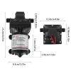 Ageanbri Black Fresh Water Pump RV Water Pump RV/Boat Water Pump Booster Self-priming Pump Water Diaphragm Pressure Pump 24V 3.0GPM Self-priming Pump 55PSI Pressure Pump for Bathroom Kitchen RV view 2