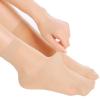 YOLAI 5 Pack Sheer Mesh Transparent Socks For Women Ultrathin See Through Lace Elastic Ankle Socks (Beige, One Size) view 2