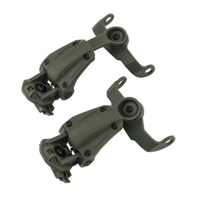 HEARFALCOM ARC Rail Adapter for Tactical Helmet Fast Series Helmets Compatible with Howard Leight Impact Sport Product Model R - 01526 Headphones (Green)