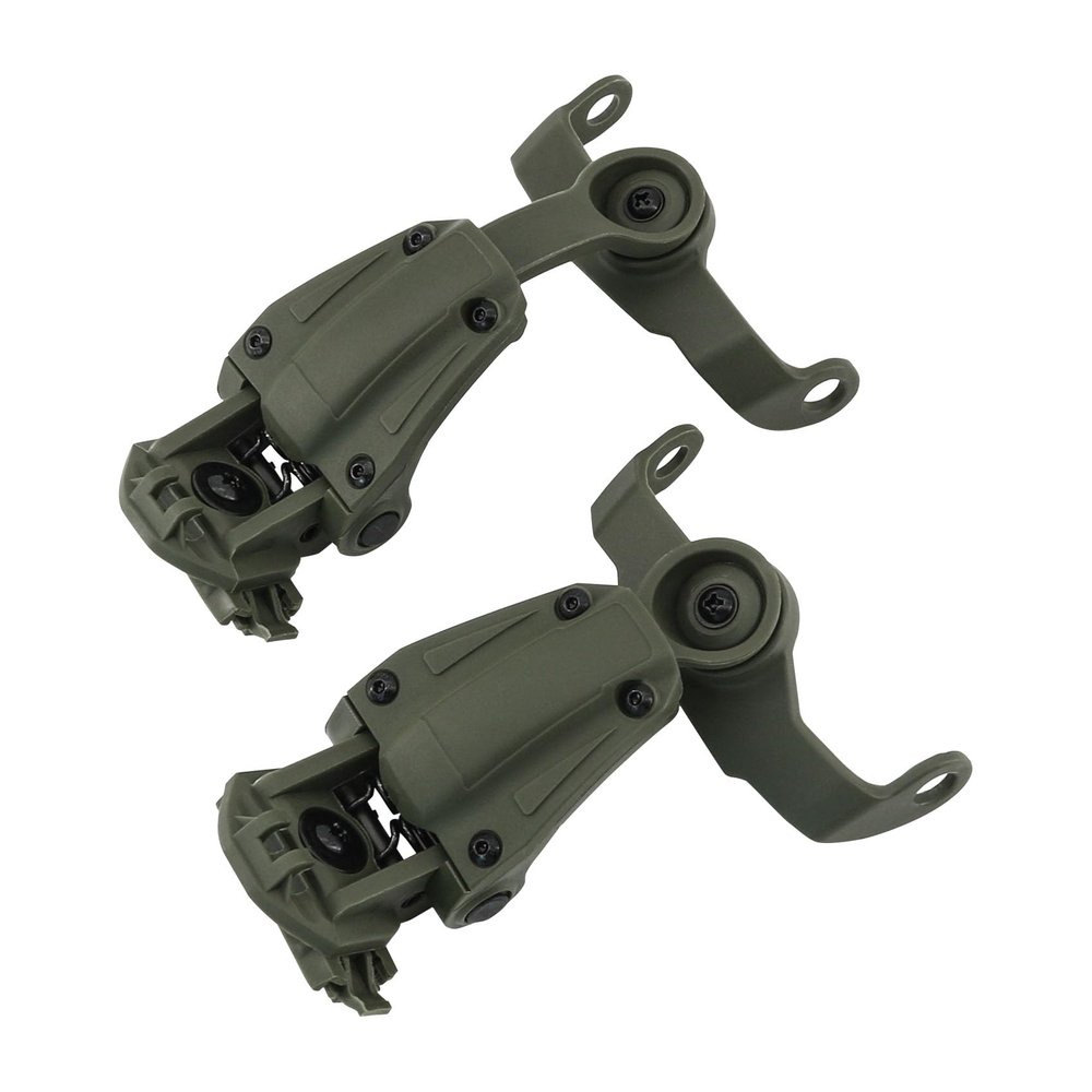 HEARFALCOM ARC Rail Adapter for Tactical Helmet Fast Series Helmets Compatible with Howard Leight Impact Sport Product Model R - 01526 Headphones (Green)