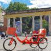 VHCLYBJU Adult Tricycle Foldable with Child seat 3 Wheel Bicycle for Ladies Tricycle with Basket with Back seat 20/24in Bikes Maximum Load 550lbs Shock Absorbing Fork Adult-Unisex (20in-1speed-red) view 2