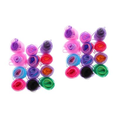 LIFKOME 24pcs Dancing Scarves Chiffon Juggling Scarves for Boys and Girls Stage Performance Props Party Decorations Random Color