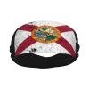 Flag of Florida Texture Effect Headbands for Women Men Breathable Sports Headband Outdoor Interior Sports Wicking Hair Ties Leisure Hair Bands view 2